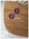 Cléa - violet pailleté unique 