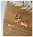 Romy - Tournesol Crocus Terracotta Blanc