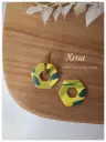 Xena marbré vert jaune unique