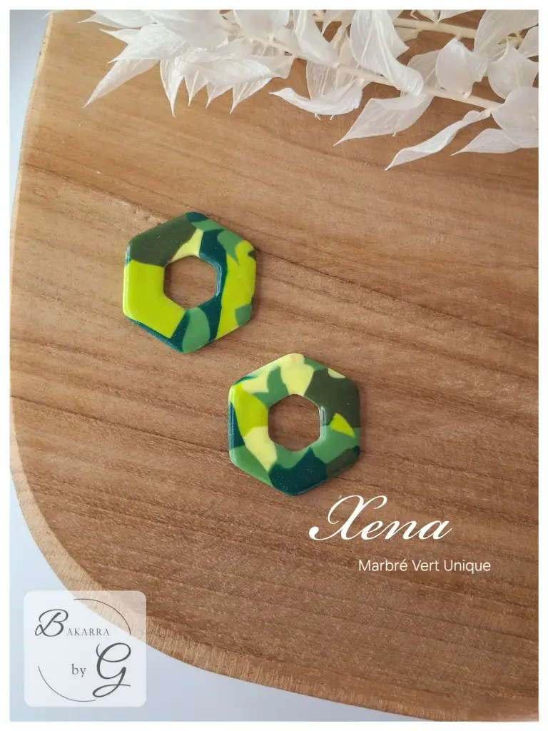Xena marbré vert unique 