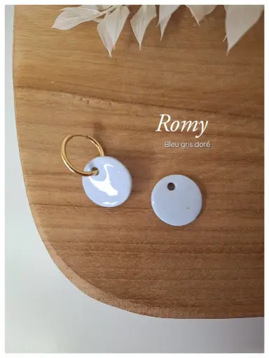 Romy - Bleu gris doré