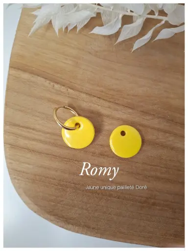 Romy - Jaune unique pailleté doré