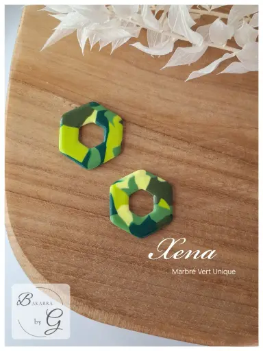 Xena marbré vert unique 