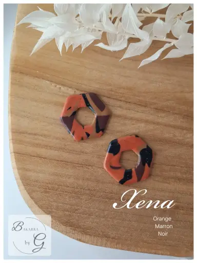 Xena Orange Marron noir
