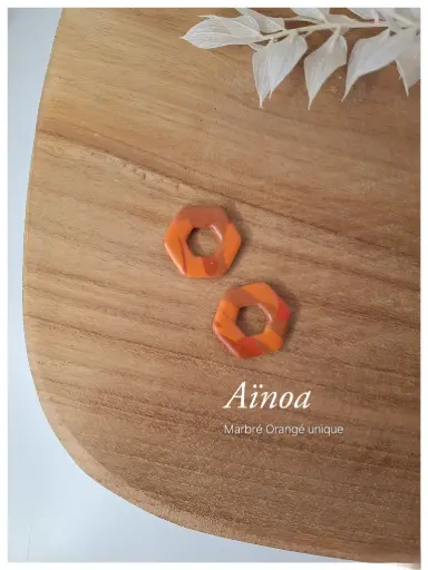 Aïnoa - Marbré orangé unique II